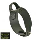 Collier chien d�intervention en cuir � poign�e - image 2