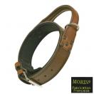 Collier chien d�intervention en cuir � poign�e - image 3
