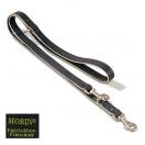 Laisse cuir professionnelle, cousue, rivet�e - 3 positions