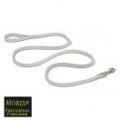 Laisse cuir cousue - Chrom� blanc - image 2