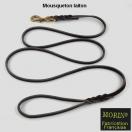Laisse cuir gras tress� pour chiens et expositions. - image 3
