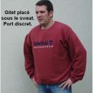 Gilet pour frappe musel�e - Port discret - image 2