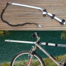 Barre courbe 30� Canibike VTT ou v�lo + ligne de trait 1 chien