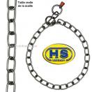 Collier sanitaire �trangleur, fin, INOX noir