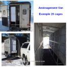Am�nagement cage pour Fourgon - Remorque - Van Chevaux