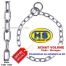 Lot de 10 colliers sanitaire, �trangleur, chrom�s - Qualit� Pro HS