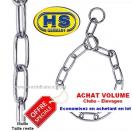 Lot de 10 colliers sanitaire, �trangleur, chrom�s. - Qualit� Pro HS