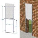 Trappe coulissante murale t�l�e (sans battant)