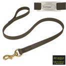 Laisse Biothane cousue, noire
