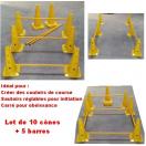 Lot de 10 c�nes + 5 barres