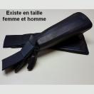 Gants cuir long avec coque et manchette renforc�e - image 2