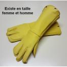 Gants long renforc� en cuir double peau