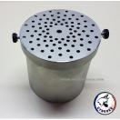 Plaque support pour ligne de d�tection / pot inox cylindrique - image 6