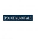 Barrette plastifi�e r�tro-r�fl�chissante POLICE MUNICIPALE