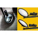 Miroir de fouille t�lescopique avec lampe int�gr�e