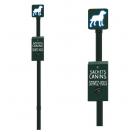 Borne de propret� canine avec distributeur de sac ramasse crottes en liasse