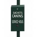 Distributeur de sac � crottes en liasse