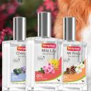Eau Parfum�e pour chien, chiot et chienne