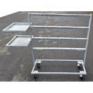 Chariot de lavage et s�chage support de m�morisation et couvercle inox