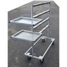 Chariot de lavage et s�chage support de m�morisation et couvercle inox - image 3