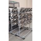 Chariot de lavage et s�chage support de m�morisation et couvercle inox - image 4