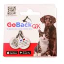 M�daille GoBack QR avec QR code pour chien ou chat