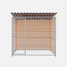 Chenil bois MKS - PROTECTA 2 x 2 m- Fa�ade en barreaux
