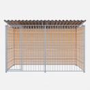 Chenil bois MKS - PROTECTA 3 x 2 m - Fa�ade en barreaux
