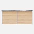 Chenil bois MKS - PROTECTA 4 x 2 m - Fa�ade en barreaux - image 4
