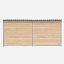 Chenil bois MKS - PROTECTA double 4 x 2 m avec 1 s�paration, 2 portes - Fa�ade en barreaux - image 4