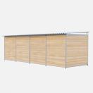Chenil bois MKS - PROTECTA double 6 x 2 m avec 1 s�paration, 2 portes - Fa�ade en barreaux - image 3