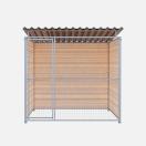 Chenil bois MKS - PROTECTA 2 x 2 m- Fa�ade en grillage