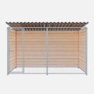 Chenil bois MKS - PROTECTA 3 x 2 m- Fa�ade en grillage
