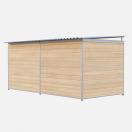 Chenil bois MKS - PROTECTA 4 x 2 m - Fa�ade en grillage - image 3