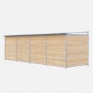 Chenil bois MKS - PROTECTA double 6 x 2 m avec 1 s�paration, 2 portes - Fa�ade en grillage - image 3