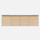 Chenil bois MKS - PROTECTA double 6 x 2 m avec 1 s�paration, 2 portes - Fa�ade en grillage - image 4