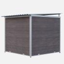 Chenil MKS en composite WPC - ETERNA - 2 x 2 m - Fa�ade en barreaux - image 3