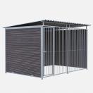 Chenil MKS en composite WPC - ETERNA - 3 x 2 m - Fa�ade en barreaux - image 2