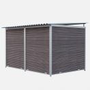 Chenil MKS en composite WPC - ETERNA - 3 x 2 m - Fa�ade en barreaux - image 3