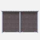 Chenil MKS en composite WPC - ETERNA - 3 x 2 m - Fa�ade en barreaux - image 4
