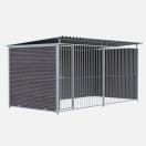Chenil MKS en composite WPC - ETERNA - 4 x 2 m - Fa�ade en barreaux - image 2