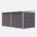 Chenil MKS en composite WPC - ETERNA - 4 x 2 m - Fa�ade en barreaux - image 3