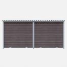 Chenil MKS en composite WPC - ETERNA - 4 x 2 m - Fa�ade en barreaux - image 4