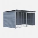 Chenil MKS en composite WPC - ETERNA - 4 x 2 m - Fa�ade en barreaux - image 6