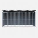 Chenil MKS en composite WPC - ETERNA - 4 x 2 m - Fa�ade en barreaux - image 7