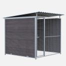 Chenil MKS en composite WPC - ETERNA - 2 x 2 m - Fa�ade en grillage - image 2