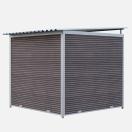 Chenil MKS en composite WPC - ETERNA - 2 x 2 m - Fa�ade en grillage - image 3