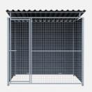 Chenil MKS en composite WPC - ETERNA - 2 x 2 m - Fa�ade en grillage - image 7