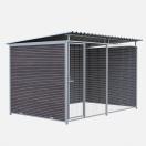 Chenil MKS en composite WPC - ETERNA - 3 x 2 m - Fa�ade en grillage - image 2