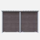 Chenil MKS en composite WPC - ETERNA - 3 x 2 m - Fa�ade en grillage - image 4
